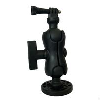 Kayak Camera Mount Action cam Holder Sturdy Sports Bracket Adjustable for Canoe Watercraft black