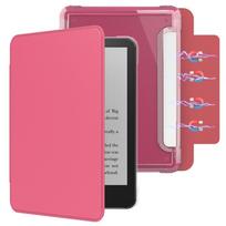 Auto Wake/Sleep e-Reader Case Detachable Acrylic Magnetic Cover Smart for Kindle Paperwhite 12th Gen 2025 7 inch Colorsoft rožinė raudona spalva