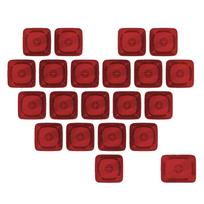 21Keys PC Heart Keycap MOA Profile 1U 1.25U Not Engraving Blank Key Cover Unique Key Button for Mechanical Keyboards rožinė