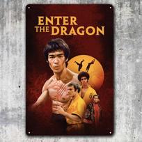 1hEnter The Dragon Movie Metal Poster  Collectable Tin Sign  20x30cm 20x30cm（7.8x11.8inch） brown