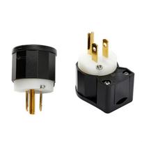 UL sertifikuotas NEMA 5-15 90° kampuotas kištukas, JAV standartas 15A 125V 90 Degree Plug black
