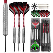 PENPEN Professional Stainless Steel Dart Set 26g Steel Tip Darts Accessories 15041 Dart Board juoda