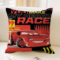 Cartoon L-lightning Anime M-mcQueen Pillow Cover Sofa Cushion Cover Home Room Decoration Children Gift 30x30cm black