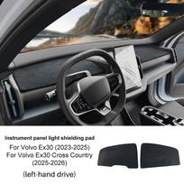 Prietaisų skydelio apsauga nuo saulės Volvo EX30 2023 2024 2025 Anti-Glare UV Apsauga Prietaisų skydelio dangtelis RHD pu leather juoda