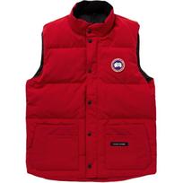 Canada Goose Freestyle serijos anties pūkų stovimos apykaklės liemenė su logotipu, vandeniui atspari, lengva, unisex, raudona 4154M-28 M red