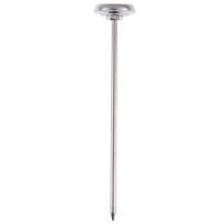 Stainless Steel Soil Thermometer 127mm Stem Display 0-100 Degrees Celsius Range one size white