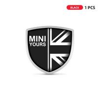 3D Metaliniai Shield Lipdukai Bagažinės Išorė Automobilio Stiliaus Aksesuarai MINI One Cooper JCW Countryman Clubman Cabrio Paceman Coupe ycahd11 black