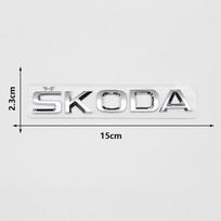 Lettering Rear Trunk Emblem Badge Decals For Skoda Yeti VRIS Octavia a5 Karoq Kamiq Fabia Kodiaq Rapid Superb ydpf68 white