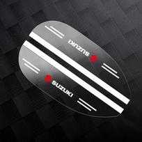 2 vnt. Automobilio logotipo galinio vaizdo veidrodėlio apsauga nuo lietaus antakių dangtelio lipdukas Suzuki SX4 Swift Jimny IGNIS ALTO Samurai Grand Vitara Baleno gray