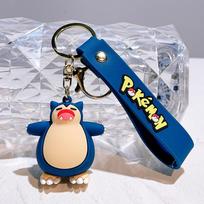 Adorable Pikachu Keychain Cute Psyduck Squirtle Figurine For Bags And Backpacks 4 white