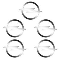 5/10/20 Rinkinys Metaliniai Automobilio Emblemos Lipdukai Auto Dekoro Aksesuarai OPEL Corsa Astra OPC Zafira Mokka Antara Ampera Insignia white