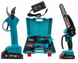 Akumuliatorinis 6" genėjimo pjūklas ir žirklės SET, 2 x 36V