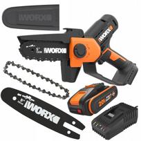 Mini akumuliatorinis grandininis pjūklas šakoms WORX WG326E 2Ah