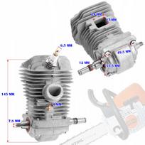 Variklio cilindras, stūmoklis ir alkūninis velenas STIHL MS250, MS230, 023, 025