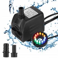 Tvenkinio fontano cirkuliacinis siurblys, 500 l/h, su 12 LED