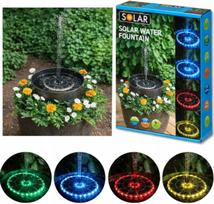 Saulės fontanas su baterija, LED, plūduriuojantis vandens siurblys, 16 cm