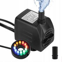 Universalus tvenkinio fontano siurblys su reguliavimu, 12 LED, 800 l/val., 16 W