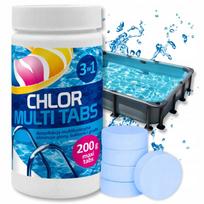 Baseino chloro tabletės GAMIX, 1 kg (5 x 200 g)