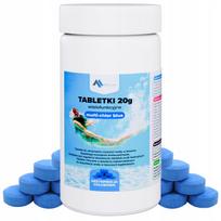 Baseino chloro tabletės, 1 kg (50 x 20 g), daugiafunkcinės