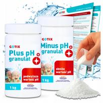 Rinkinio baseino vandens pH reguliavimui PH PLUS ir PH MINUS