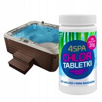 Chloro tabletės baseinams, sūkurinėms vonioms ir SPA 4SPA 20 g, 1 kg