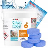 Baseino chloras Blue 15-in-1, 3 kg, daugiafunkcinės 200 g tabletės, tinka sūkurinėms vonioms