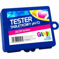 Vandens pH ir chloro testavimo tabletės baseinams GAMIX