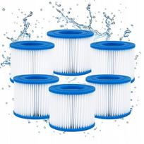 Baseino filtrų rinkinys, 6 vnt., TYPE VI, tinka SPA, Jacuzzi pompose