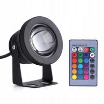 Povandeninė RGB LED lempa su nuotolinio valdymo pultu, 12V, 10W