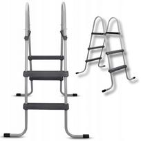 Metalinis baseino kopėčios INTEX BESTWAY, dvišalės, iki 84 cm