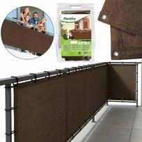 Balkono uždanga Brown, 0.9x6 m, apsauga nuo saulės ir vėjo