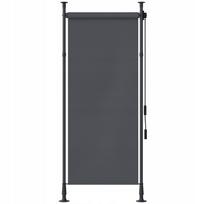 Vertikali Outsunny markizė nuo saulės, tamsiai pilka, 1,2x2,2–3,1 m