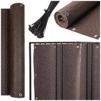 Balkono uždanga PREMIUM Bronze, 0,9x7 m, 240 g, storas terasos kilimėlis