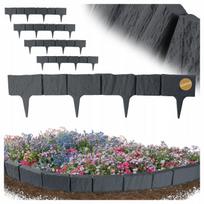 Vejos bortelis GARDEN PALISADE, 390 cm, antracito spalvos