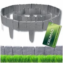 Vejos bortelis GARDEN PALISADE, 250 x 23 cm, pilkos akmens spalvos