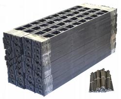 Sodo vejos bortelis 78 mm, 30 m su 100 ankerių