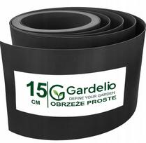 Vejos bortelis Gardelio, juodas, lankstus PVC, 15 cm x 10 m