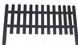 Medinė juoda sodo tvorelė PALISADE, 100 cm
