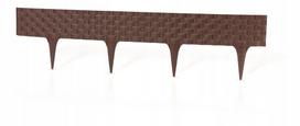 Plastikinė rataninė tvorelė 2,4 m, bronzinė, 4garden24 08-025