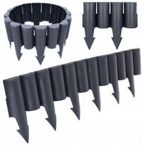 Plastikinė pilka vejos tvorelė GARDEN, 20 vnt., 500 cm