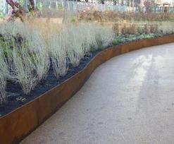 Metalinis vejos bortelis, Corten plienas, 200x1000x1.5 mm