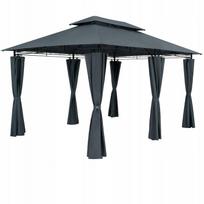 Sodo paviljonas 3x4 m, pilkas, UV apsauga 50+