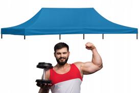 Prekybinės palapinės atsarginė stogo danga, 3x6 m, mėlyna, 10 kg