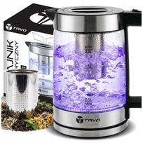 Elektrinis virdulys su sieteliu, 2 l, 2400 W, nerūdijantis plienas, LED apšvietimas