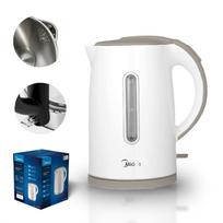 Elektrinis virdulys MIDEA, 1,7 l, 2200 W, baltas, su LED ir nerūdijančio plieno apdaila