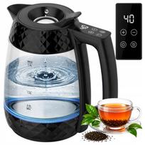 Elektrinis stiklinis virdulys su temperatūros reguliavimu, LED, 1,8 l, belaidis