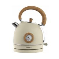 Elektrinis retro stiliaus virdulys Klausberg KB-7906, 1,8 l, 2200 W, su termometru, smėlio spalvos