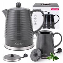 Elektrinis keramikinis virdulys KAMILLE, 1,2 l, 1200 W, pilkas