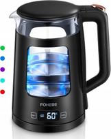 Elektrinis virdulys FOHERE KEG5820-GS, 1,7 l, 2200 W, LCD, palaiko šilumą, reguliuojama temperatūra