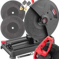 Metalo pjovimo kampinis pjūklas 355 mm, 3500 W, su 2 diskais